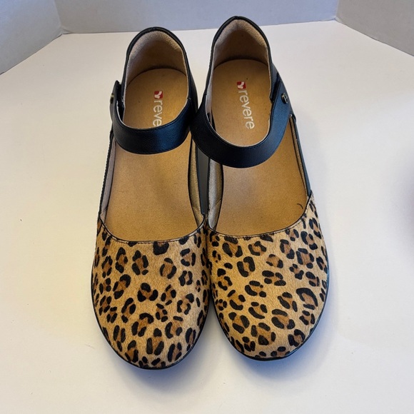 Revere Osaka Leopard Print Mary Jane Size 9M NWOT - Picture 5 of 6